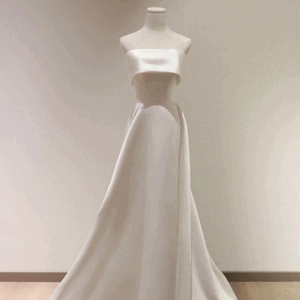 봉고치 본식 오프숄더 셀프웨딩드레스 브라이덜샤워 결혼식 2부 피로연 스몰웨딩 촬영 원피스 드레스